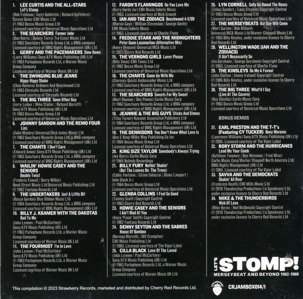 Various - Let's Stomp! Merseybeat And Beyond 1962-1969 CD | Strawberry (CRJAMBOX014) - 3