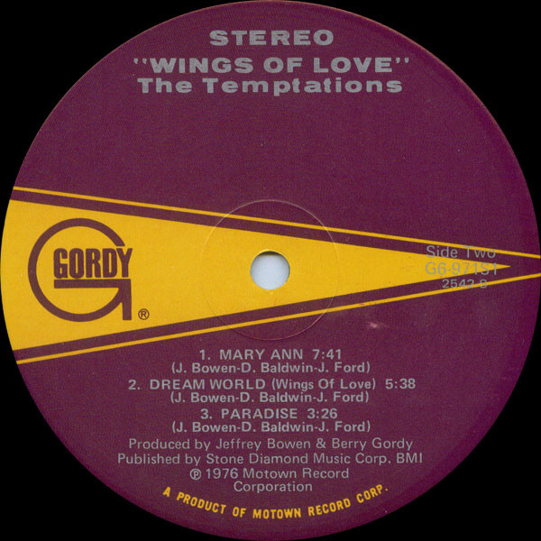 The Temptations - Wings Of Love | Gordy (G6-971S1) - 3 The Temptations - Wings Of Love | Gordy (G6-971S1) - 3