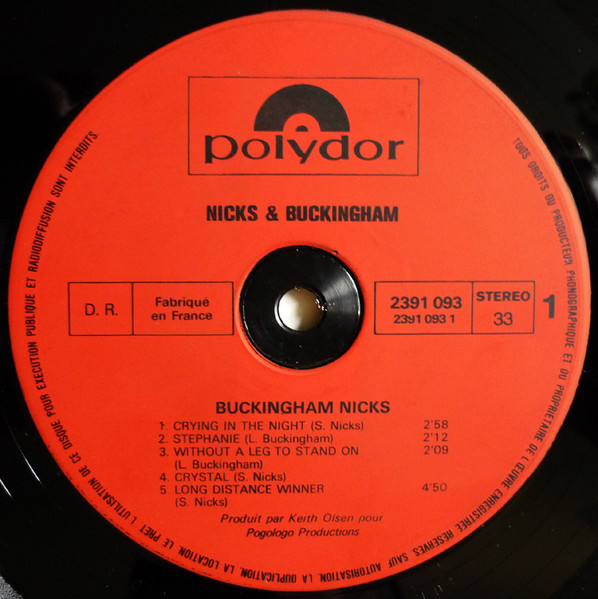 Buckingham Nicks - Buckingham Nicks | Polydor (2391 093) - 3 Buckingham Nicks - Buckingham Nicks | Polydor (2391 093) - 3
