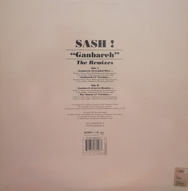 Sash! - Ganbareh (The Remixes) | Virgin (724354660467) - main