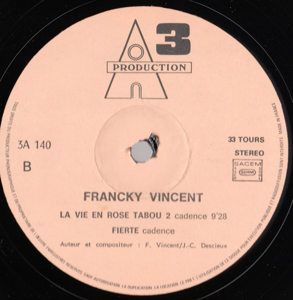 Francky Vincent - Tabou N°2 Retour En Force | 3A Production (3A140) - 4 Francky Vincent - Tabou N°2 Retour En Force | 3A Production (3A140) - 4