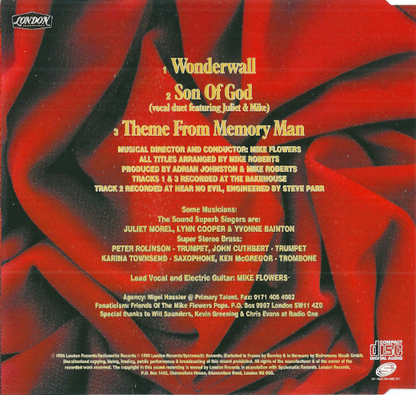 The Mike Flowers Pops - Wonderwall | London Records (LONCD 378) - 3