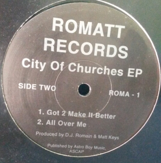 DJ Romain & Matt Keys - City Of Churches EP | Romatt Records (ROMA -1) - 2