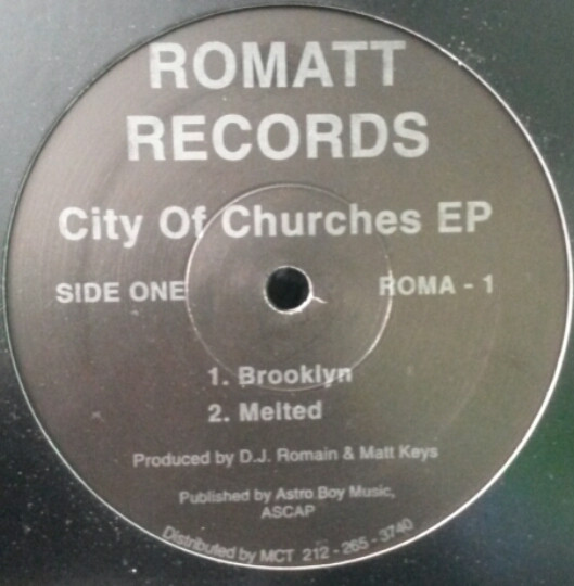 DJ Romain & Matt Keys - City Of Churches EP | Romatt Records (ROMA -1) - main