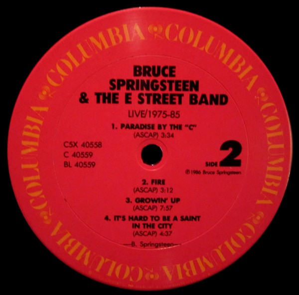Bruce Springsteen & The E-Street Band - Live / 1975-85 | Columbia (C5X 40558) - 4 Bruce Springsteen & The E-Street Band - Live / 1975-85 | Columbia (C5X 40558) - 4