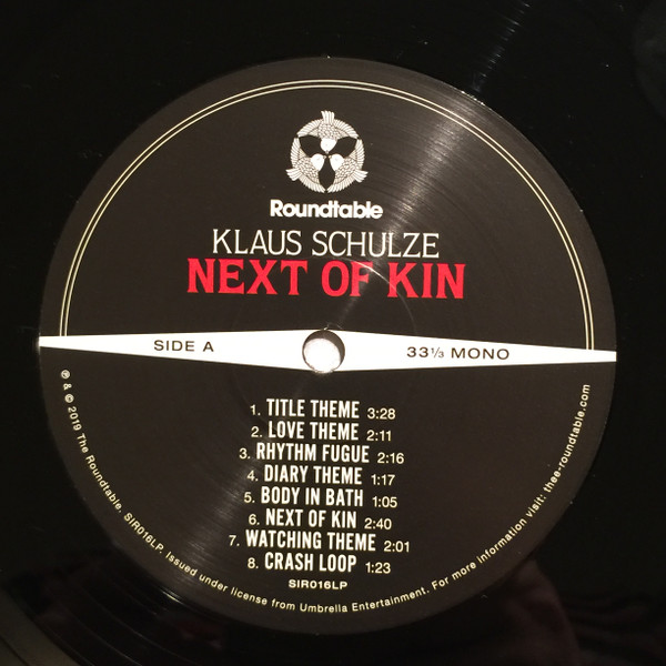 Klaus Schulze - Next Of Kin (Music From The Motion Picture Soundtrack) LP | The Roundtable (SIR016LP) - 4