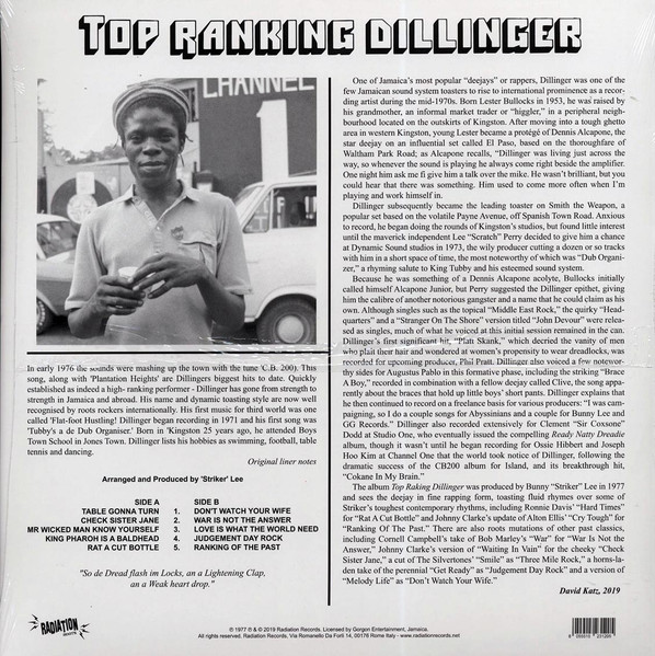 Dillinger - Top Ranking Dillinger | Radiation Roots (RR00338) - 2 Dillinger - Top Ranking Dillinger | Radiation Roots (RR00338) - 2