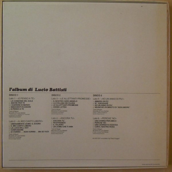 Lucio Battisti - L'Album Di Lucio Battisti | Numero Uno (ZMLN 33381(3)) - 2 Lucio Battisti - L'Album Di Lucio Battisti | Numero Uno (ZMLN 33381(3)) - 2