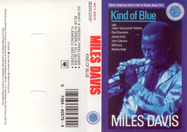 Miles Davis - Kind Of Blue [Cassette] | Columbia (WCT 40579) - 2