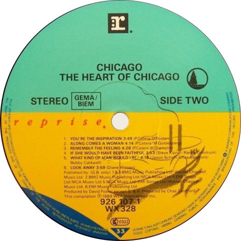 Chicago - The Heart Of Chicago | Reprise Records (926 107-1) - 4