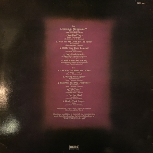 Marianne Faithfull - Faithless | NEMS (NEL 6012) - 2 Marianne Faithfull - Faithless | NEMS (NEL 6012) - 2