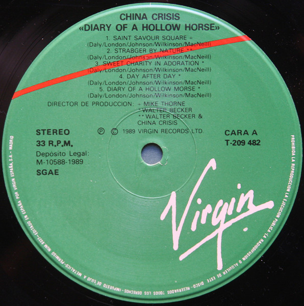China Crisis - Diary Of A Hollow Horse | Virgin (T-209 482) - 3