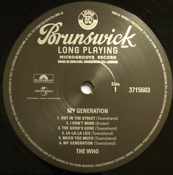 The Who - My Generation | Brunswick (3715603) - 3 The Who - My Generation | Brunswick (3715603) - 3