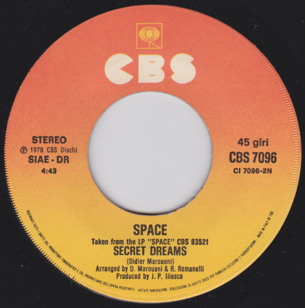 Space - Just Blue | CBS (CBS 7096) - 3