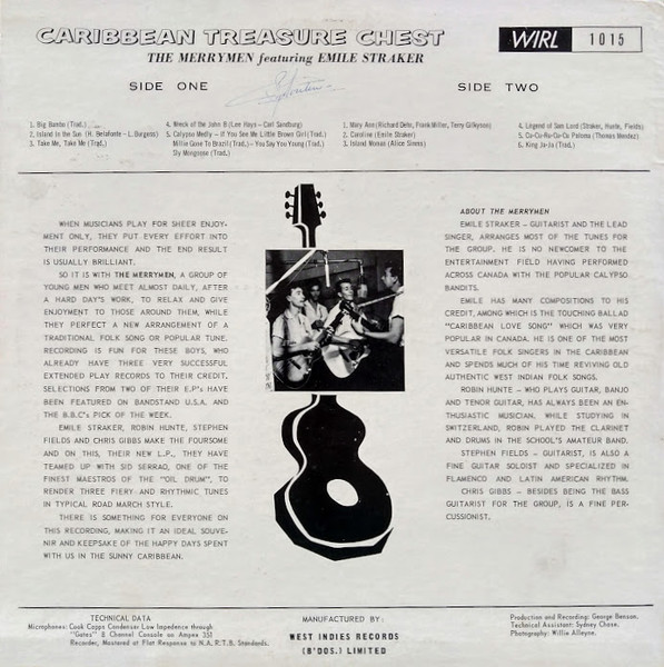 The Merrymen Featuring Emile Straker - Caribbean Treasure Chest [Vinyl] | WIRL (WIRL 1015) - 2