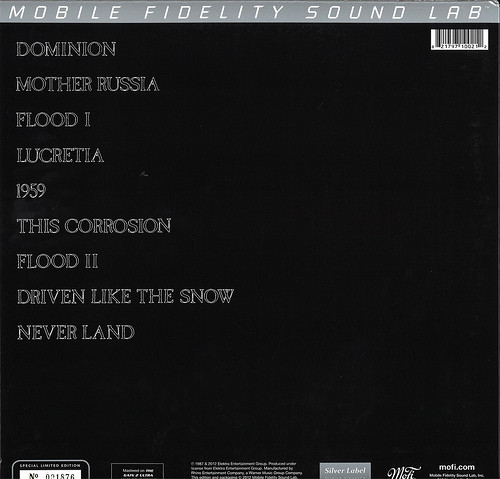 The Sisters Of Mercy - Floodland | Mobile Fidelity Sound Lab (MOFI 1-021) - 2