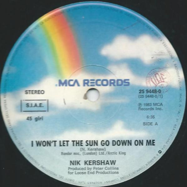 Nik Kershaw - I Won't Let The Sun Go Down On Me | MCA Records (25 9448-0) - 3