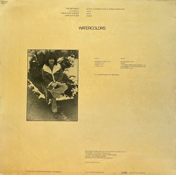 Pat Metheny - Watercolors | ECM Records (ECM 1097) - 2 Pat Metheny - Watercolors | ECM Records (ECM 1097) - 2