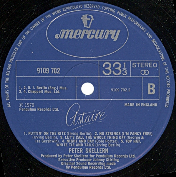 Peter Skellern - Astaire | Mercury (9109 702) - 4