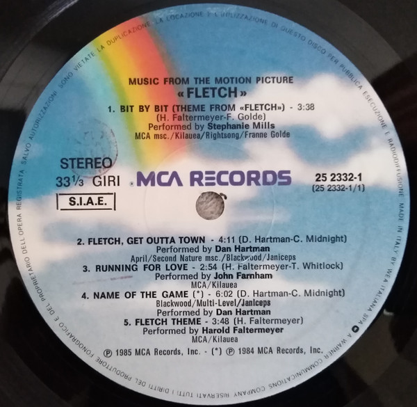 Various - Music From The Motion Picture Soundtrack "Fletch" | MCA Records (25-2332-1) - 3 Various - Music From The Motion Picture Soundtrack "Fletch" | MCA Records (25-2332-1) - 3