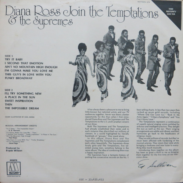The Supremes Join The Temptations - Diana Ross & The Supremes Join The Temptations | Motown (MM-679) - 2 The Supremes Join The Temptations - Diana Ross & The Supremes Join The Temptations | Motown (MM-679) - 2