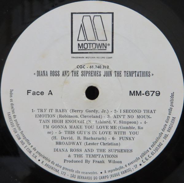 The Supremes Join The Temptations - Diana Ross & The Supremes Join The Temptations | Motown (MM-679) - 3 The Supremes Join The Temptations - Diana Ross & The Supremes Join The Temptations | Motown (MM-679) - 3