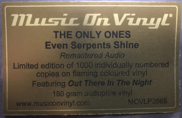 The Only Ones - Even Serpents Shine | Music On Vinyl (MOVLP3565) - 3