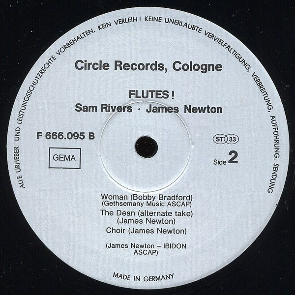 The Tuba Trio · James Newton - Flutes! | Circle Records (RK 7677/7) - 4 The Tuba Trio · James Newton - Flutes! | Circle Records (RK 7677/7) - 4