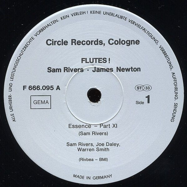 The Tuba Trio · James Newton - Flutes! | Circle Records (RK 7677/7) - 3 The Tuba Trio · James Newton - Flutes! | Circle Records (RK 7677/7) - 3