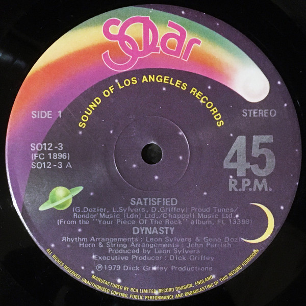 Dynasty - Satisfied | Solar (SO12-3) - main