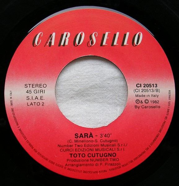 Toto Cutugno - L'Italiano | Carosello (CI 20513) - 3