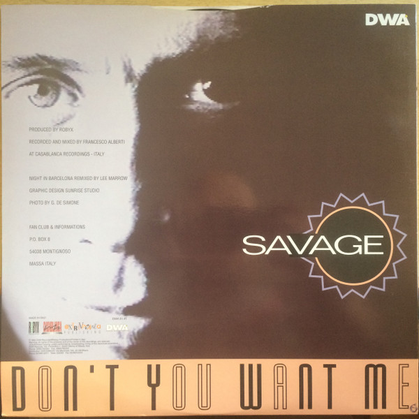 Savage - Don't You Want Me | DWA (Dance World Attack) (DWA 01.41) - 2 Savage - Don't You Want Me | DWA (Dance World Attack) (DWA 01.41) - 2