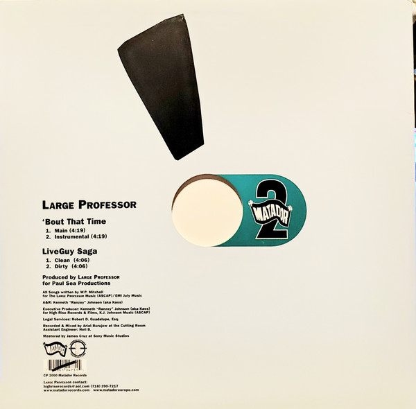 Large Professor - 'Bout That Time | Matador (Ole 473-1P) - main