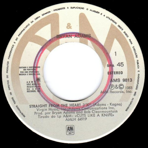 Bryan Adams - Straight From The Heart | A&M Records (AMS 9813) - 4