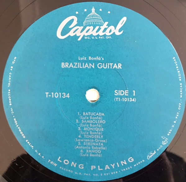 Luiz Bonfá - Luiz Bonfá's Brazilian Guitar | Capitol Records (T10134) - 3