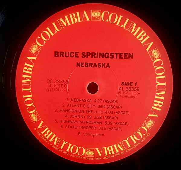 Bruce Springsteen - Nebraska | Columbia (QC 38358) - 3 Bruce Springsteen - Nebraska | Columbia (QC 38358) - 3