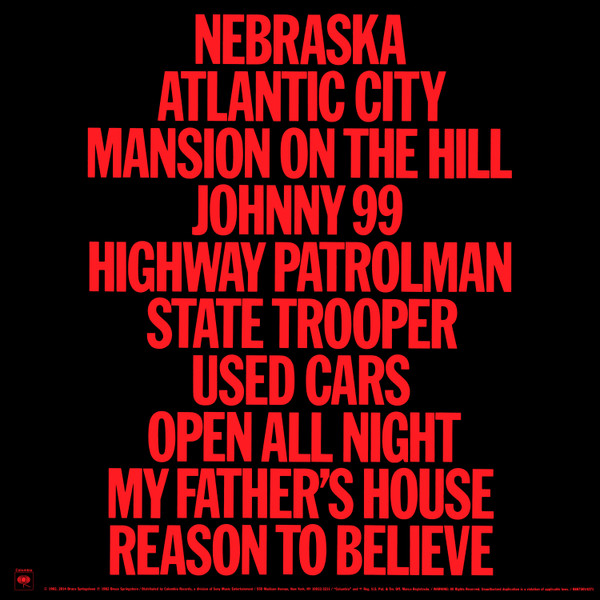 Bruce Springsteen - Nebraska | Columbia (QC 38358) - 2 Bruce Springsteen - Nebraska | Columbia (QC 38358) - 2