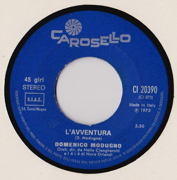 Domenico Modugno - Piange... Il Telefono | Carosello (CI 20390) - 4