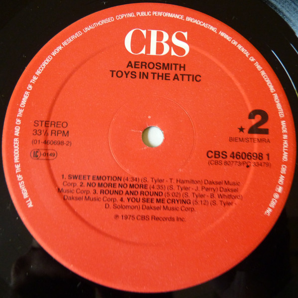 Aerosmith - Toys In The Attic | CBS (CBS 460698 1) - 2