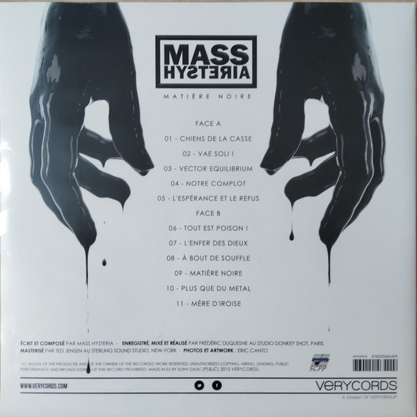 Mass Hysteria - Matière Noire | Verycords (6022046542) - 2