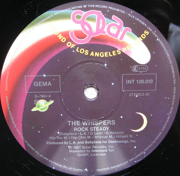The Whispers - Rock Steady | Solar (INT 126.010) - 3