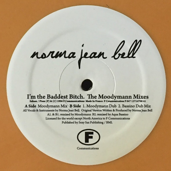 Norma Jean Bell - I'm The Baddest Bitch (The Moodymann Mixes) | F Communications (F 047) - 2 Norma Jean Bell - I'm The Baddest Bitch (The Moodymann Mixes) | F Communications (F 047) - 2