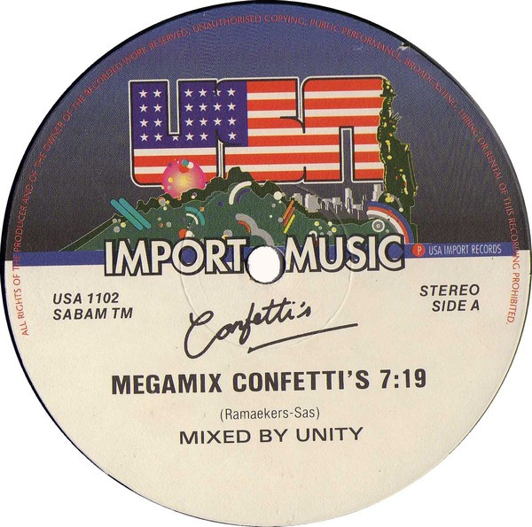 Confetti's - Megamix | USA Import Music (USA 1102) - 2