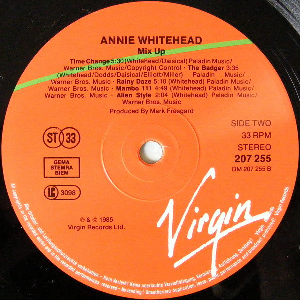 Annie Whitehead - Mix Up | Virgin (207 255-620) - 4 Annie Whitehead - Mix Up | Virgin (207 255-620) - 4