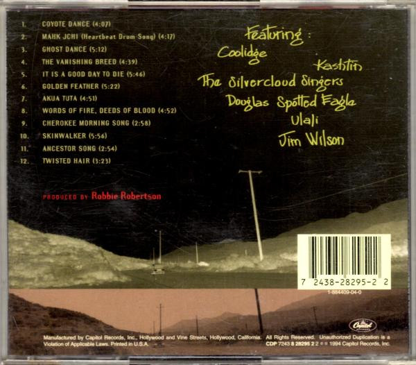 Robbie Robertson & The Red Road Ensemble - Music For The Native Americans | Capitol Records (CDP 7243 8 28295 2 2) - 2