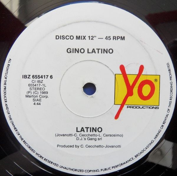 Gino Latino - Latino | Ibiza Records (IBZ 655417 6) - 2 Gino Latino - Latino | Ibiza Records (IBZ 655417 6) - 2