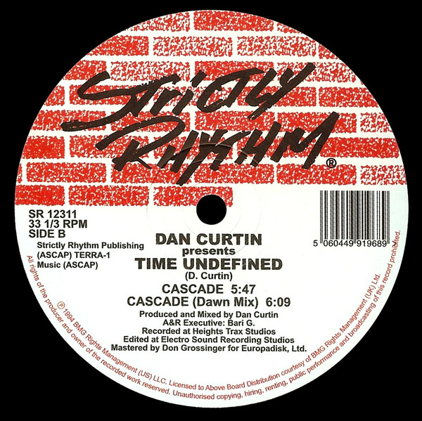 Dan Curtin Presents Time Undefined - Alive / Cascade | Strictly Rhythm (SR 12311) - 2