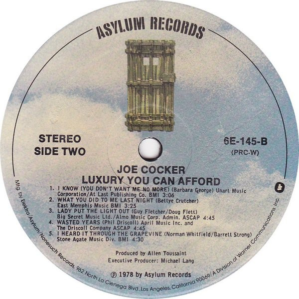 Joe Cocker - Luxury You Can Afford | Asylum Records (6E-145) - 3 Joe Cocker - Luxury You Can Afford | Asylum Records (6E-145) - 3