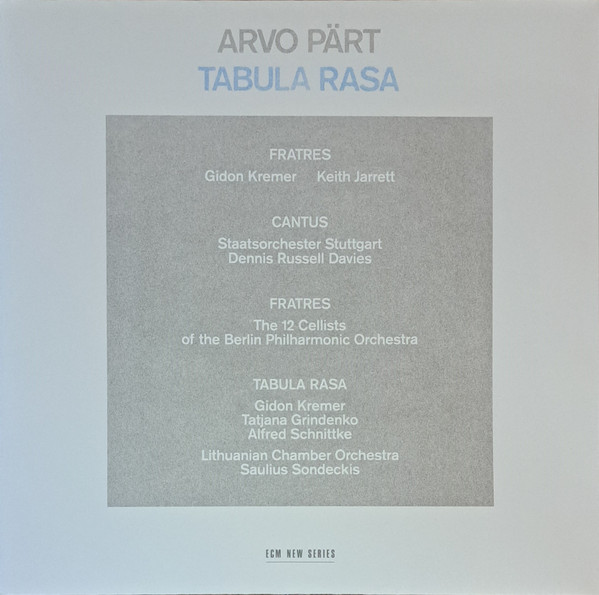 Arvo Pärt - Tabula Rasa | ECM New Series (1275) - main