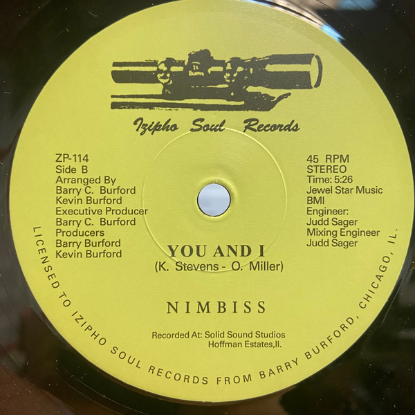 Nimbiss - Paradise / You And I | Izipho Soul (ZP-114) - 2